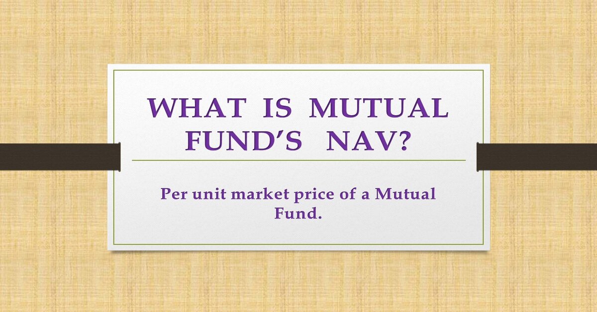 What is Mutual Fund NAV? FINANCE CRACKER