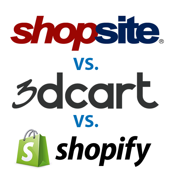 Top 3 Most Popular Shopping Cart Software Services Comparison of 3dcart, ShopSite and Shopify