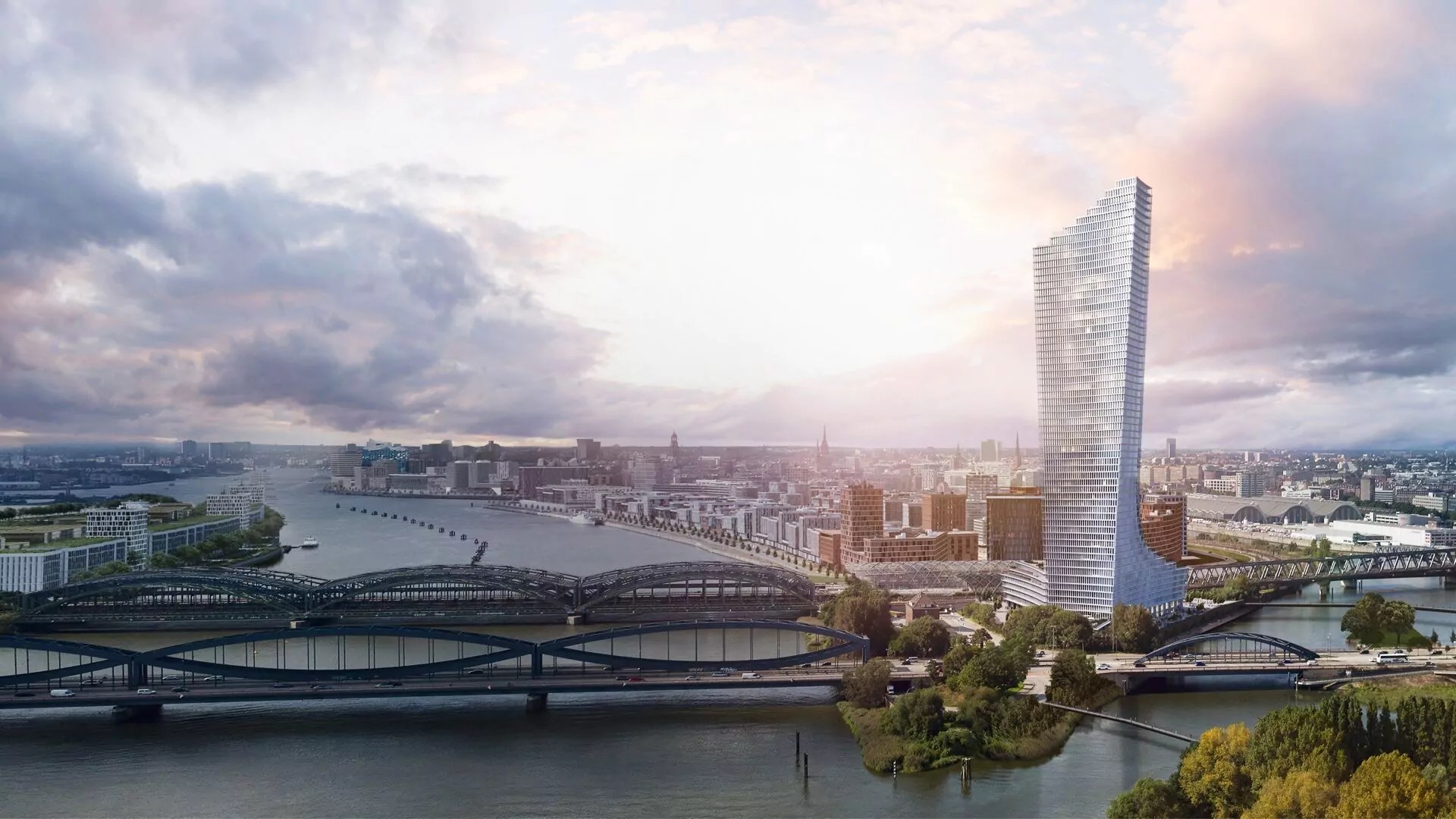 Compania Kuehne din Germania examinează preluarea proiectului abandonat de clădire Elbtower al