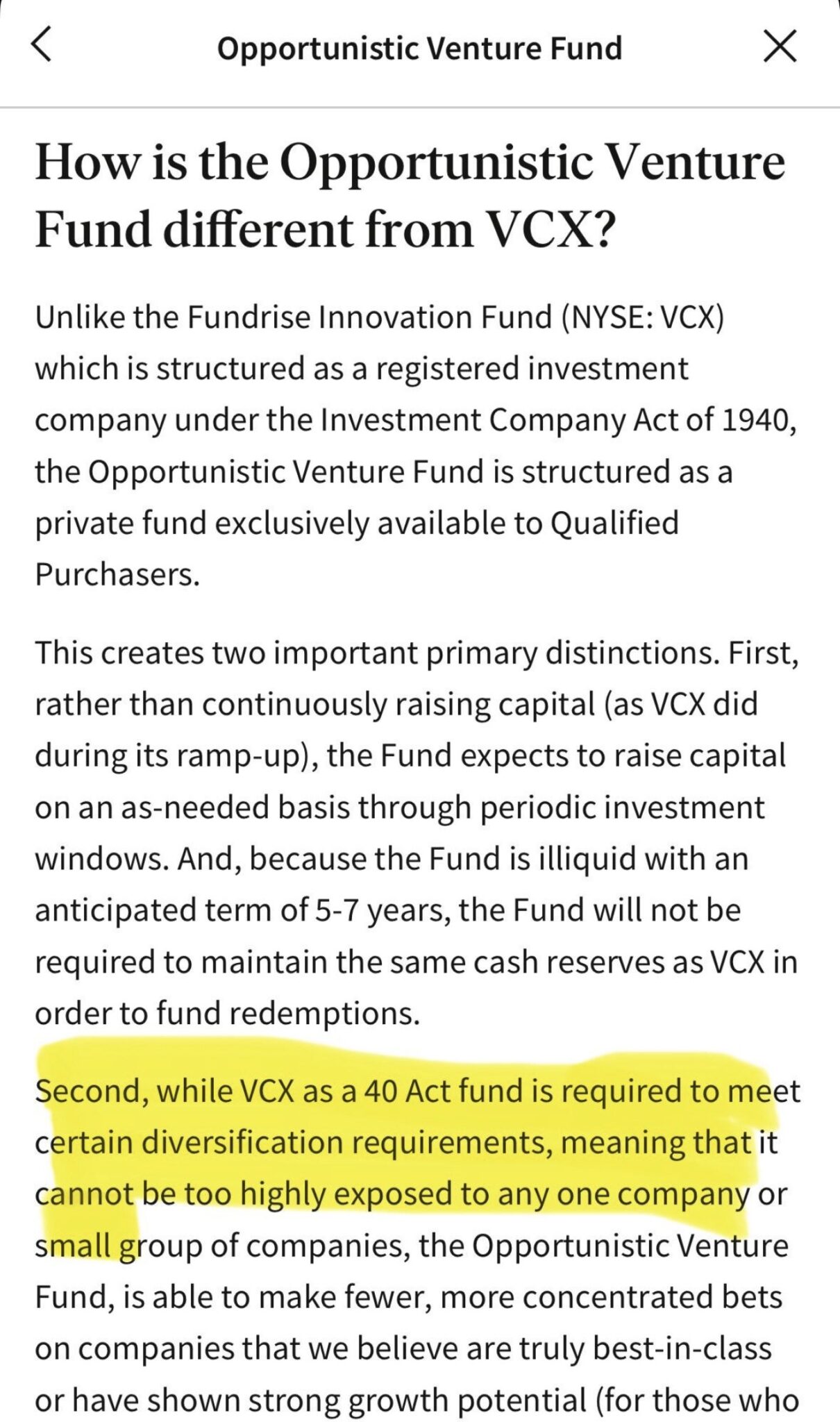 Why did Fundrise VCX sell part of its Anthropic stake - diversification purposes