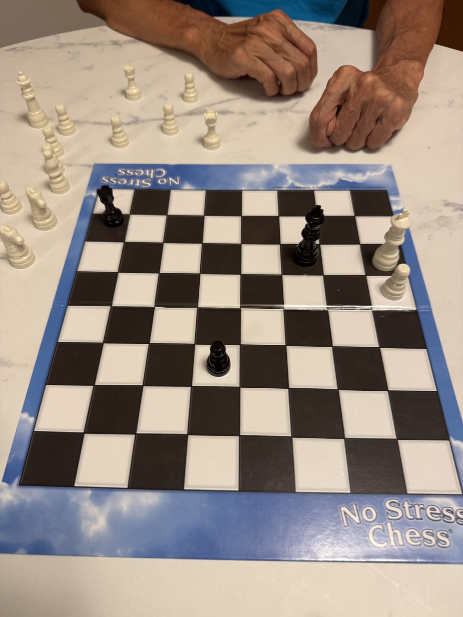 Getting into a chess stlaemate with my 81-year-old dad in July 2026. A priceless memory