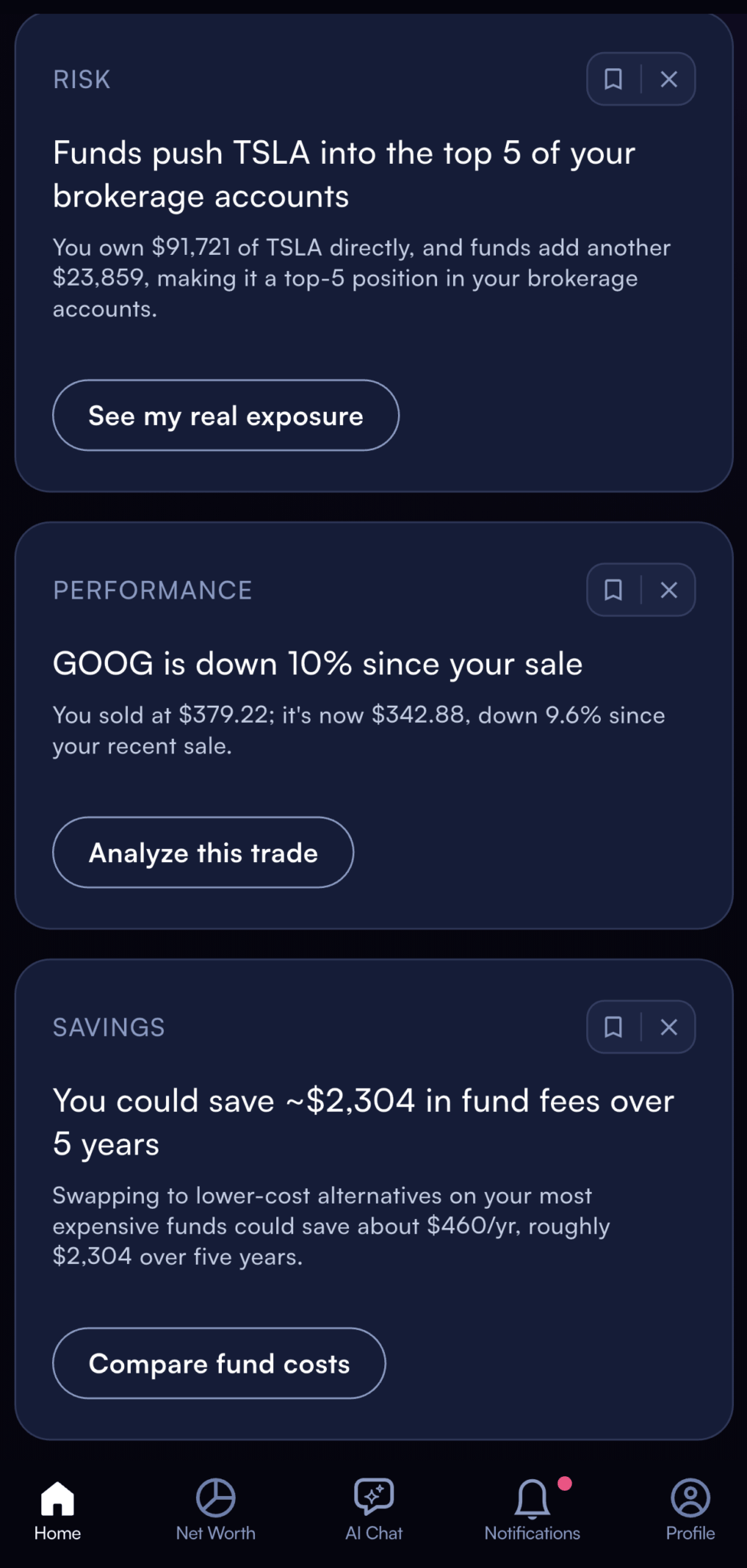 Mezzi AI saving me $20,000+ by encouraging me to sell $200,000 worth of Google stock