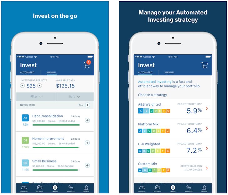 LendingClub Mobile app for iOS
