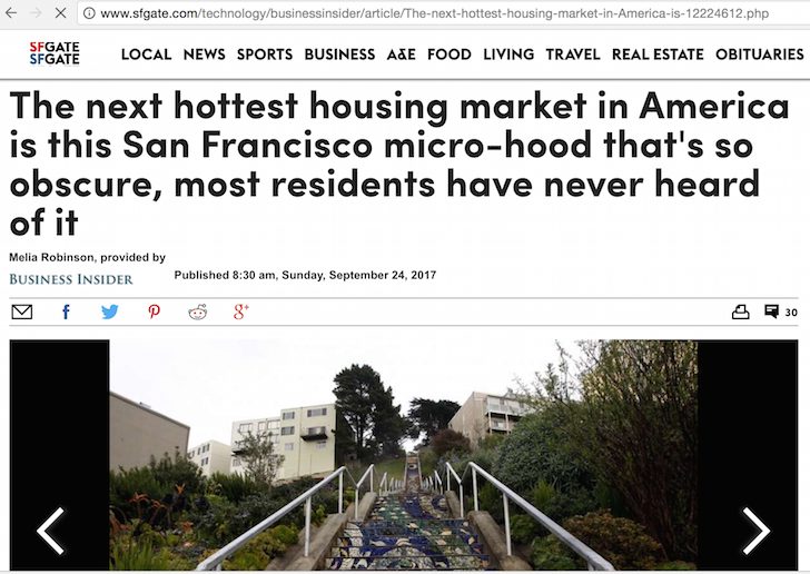 Golden Gate Heights featured in SF Chronicle and Business Insider - so much influence!