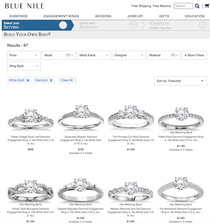 Blue Nile Select Setting