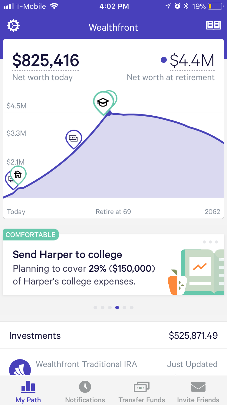Wealthfront Financial Planning Snapshot - Wealthfront Review