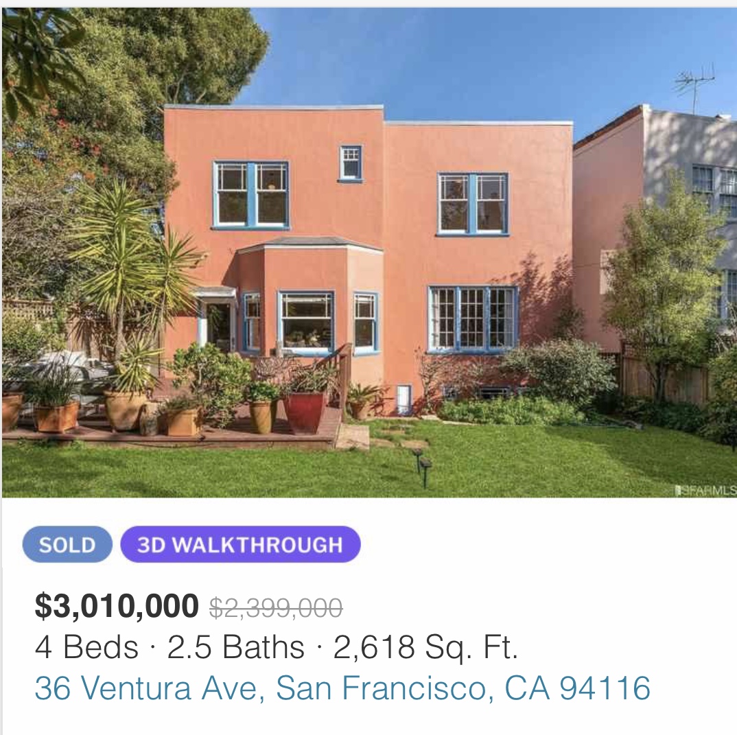real estate outperformance examples in San Francisco during the pandemic