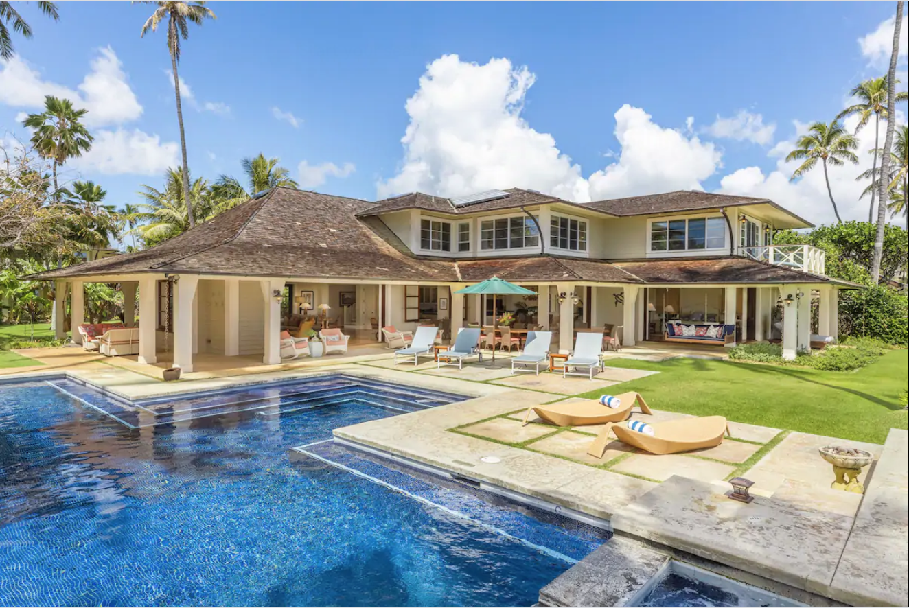Picture of beachfront house