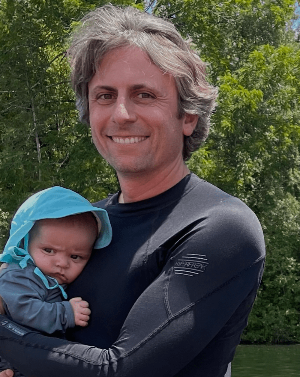 Wynn Padula and baby Diana, father, husband, award-winning cinematographer - ask people what they do