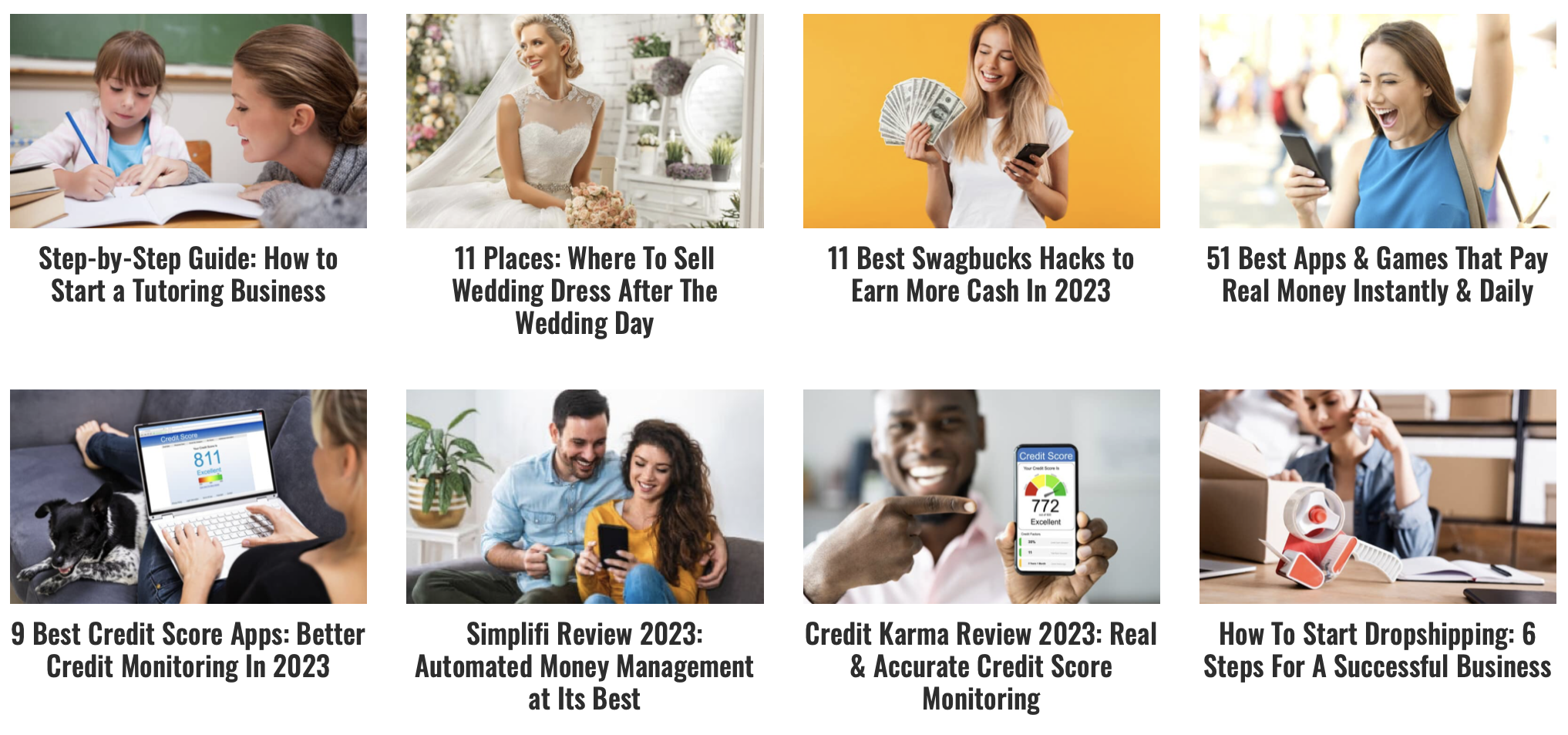 Soul-sucking affiliate posts by the savvy couple website