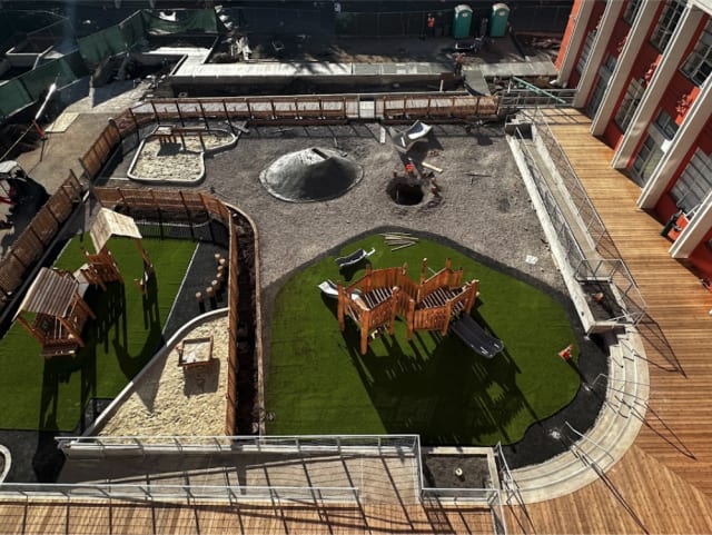 New CAIS preschool and kindergarten on new 19th Avenue Campus - bird’s eye view 