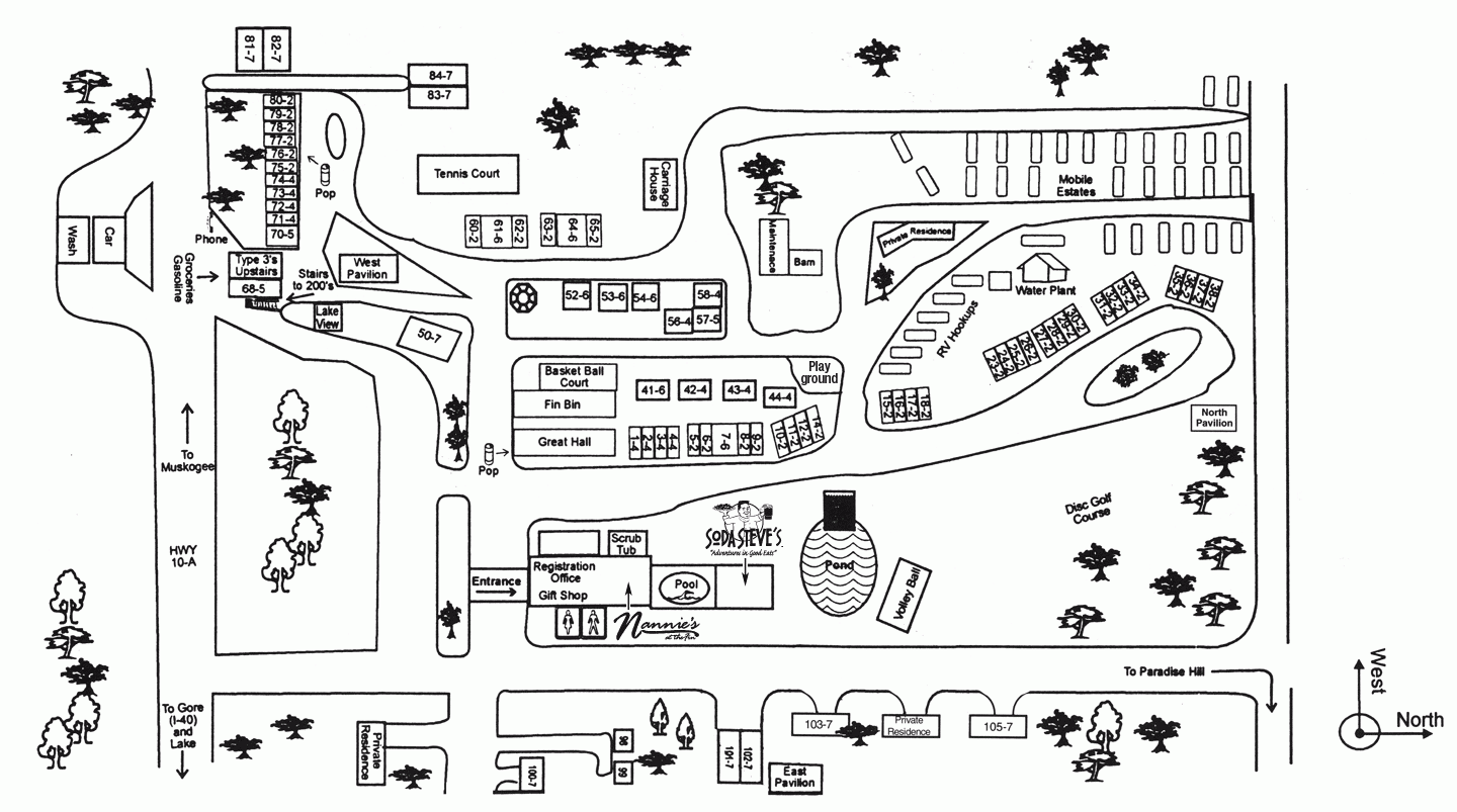 Map of the Fin Fin and Feather Resort