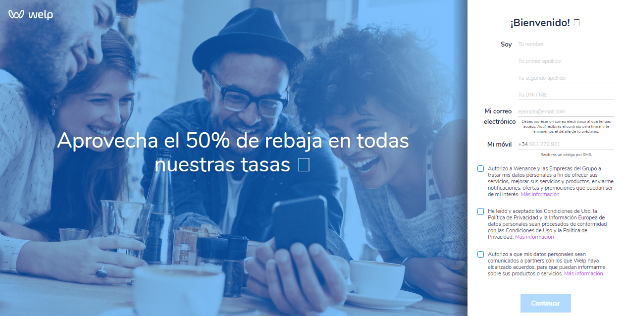 Welp préstamo revisión