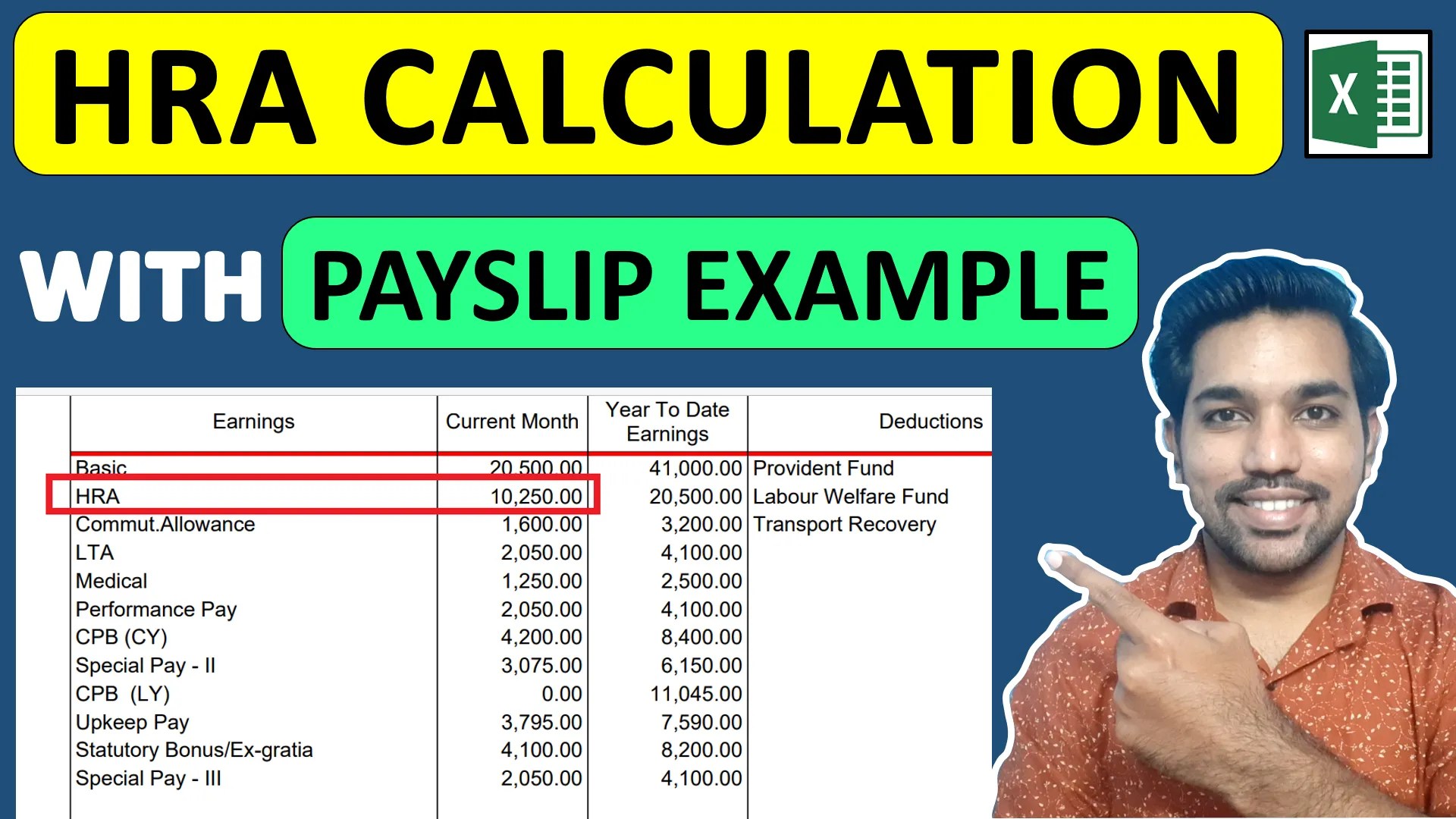 How HRA Exemption is Calculated [Excel Examples] | FinCalC Blog