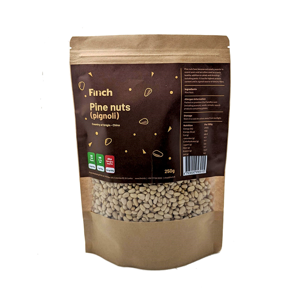 Finch Pine Nuts (Pignoli) 250g FINCH