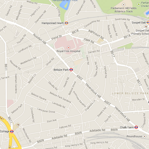 mapprimrose Finchley Road Studios