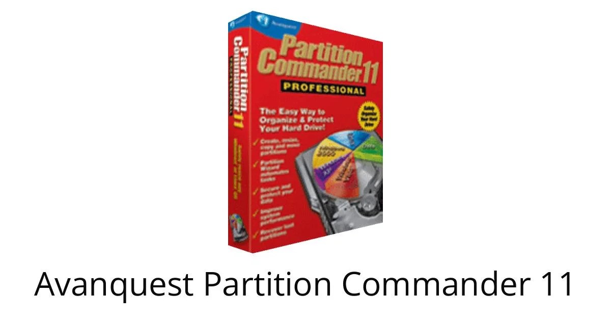 Avanquest Partition Commander 11 Safely Organize & Protect Your Hard