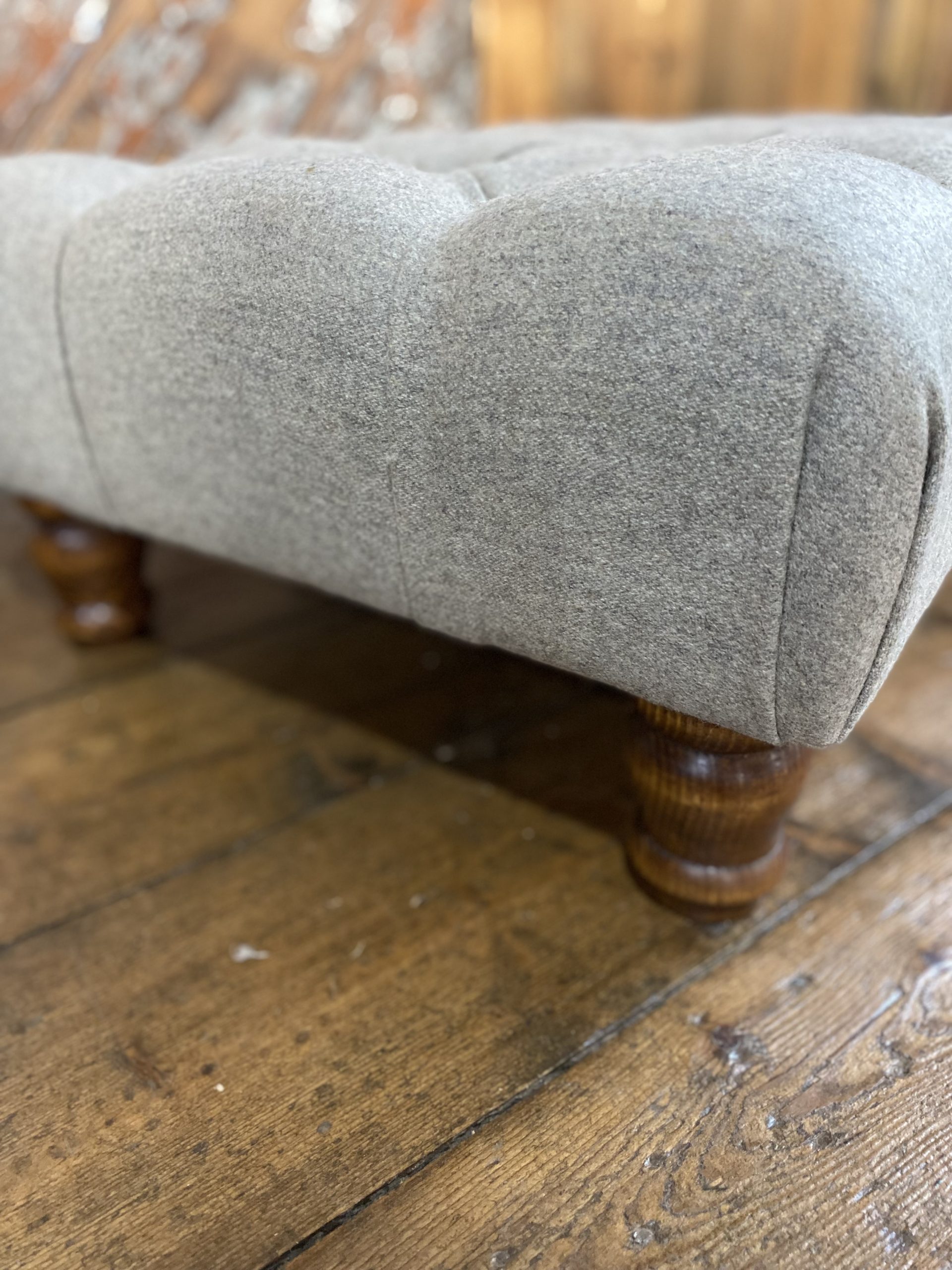 Deep Buttoned Footstool Find a Craft