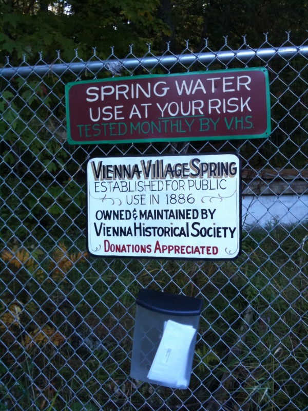 Vienna Village Spring, Vienna, Maine Find A Spring