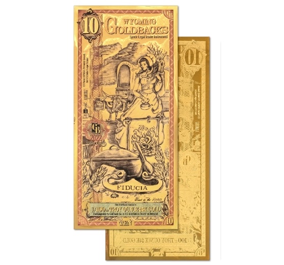 Compare 10 Wyoming Goldback Prices