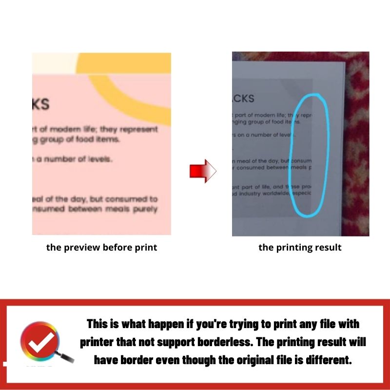 Why We Need Printer That Support Borderless? FindC