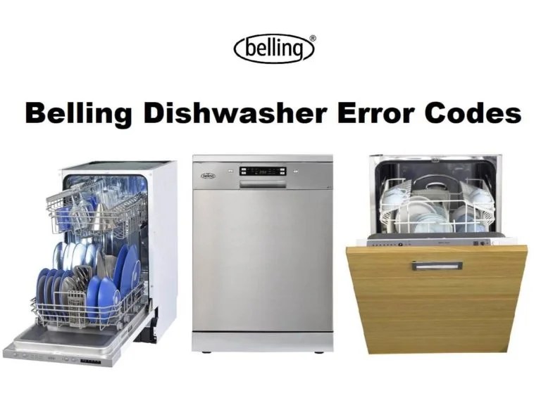 Belling Dishwasher Error Codes Troubleshooting and Manual