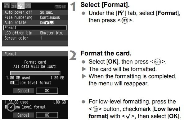 Canon EOS Camera Error Codes Troubleshooting and Manual