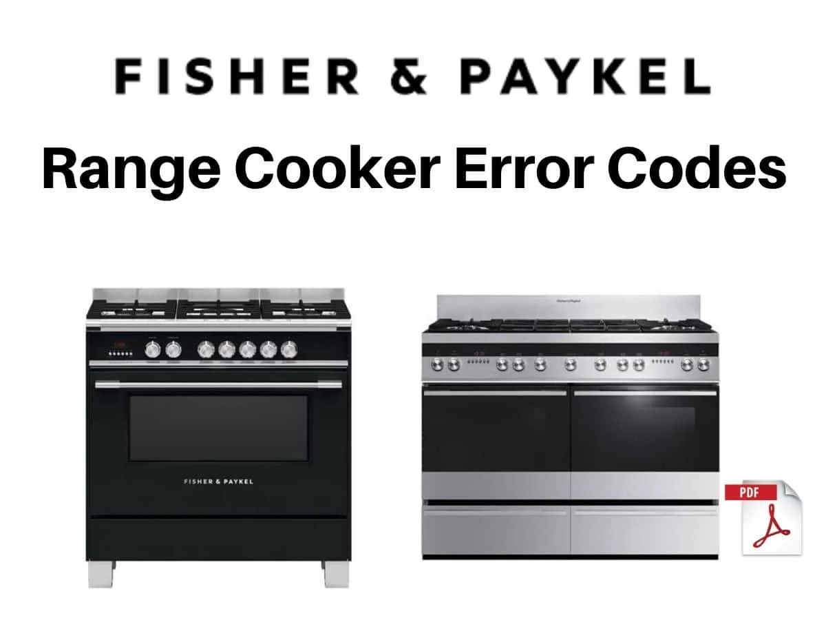 Cooktop, Range, Hob Error Codes, Troubleshooting and Manuals