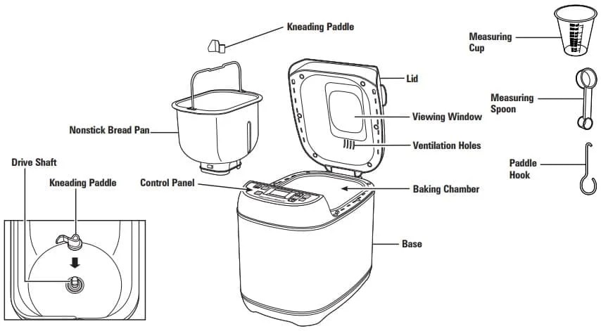 Hamilton Beach Bread Maker Machine Error Codes Troubleshooting and Manual