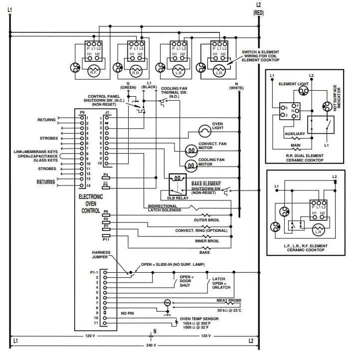 cooktop wiring diagram