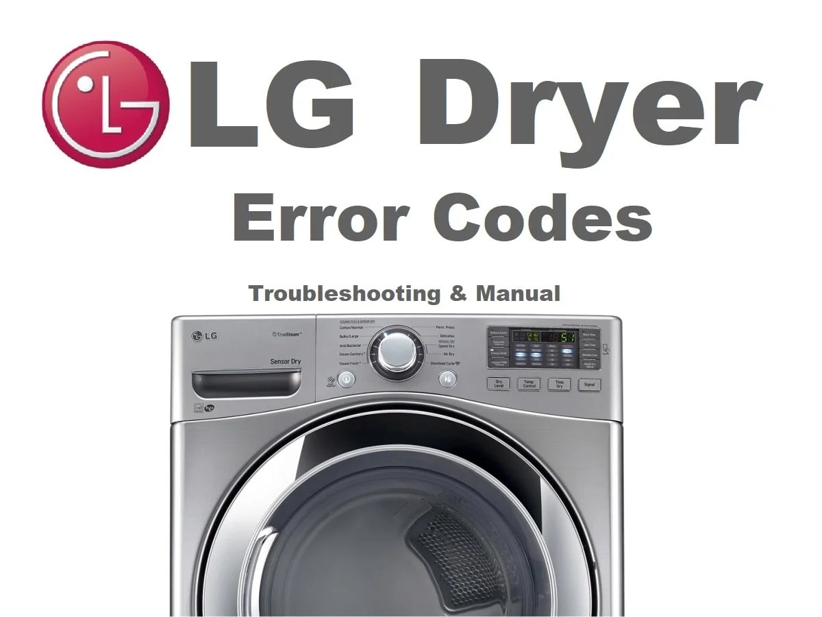 LG Dryer Error Codes What are They and Fixes