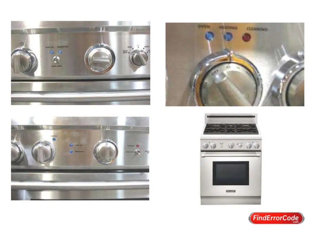 Thermador Range Error Codes Problems and Meaning