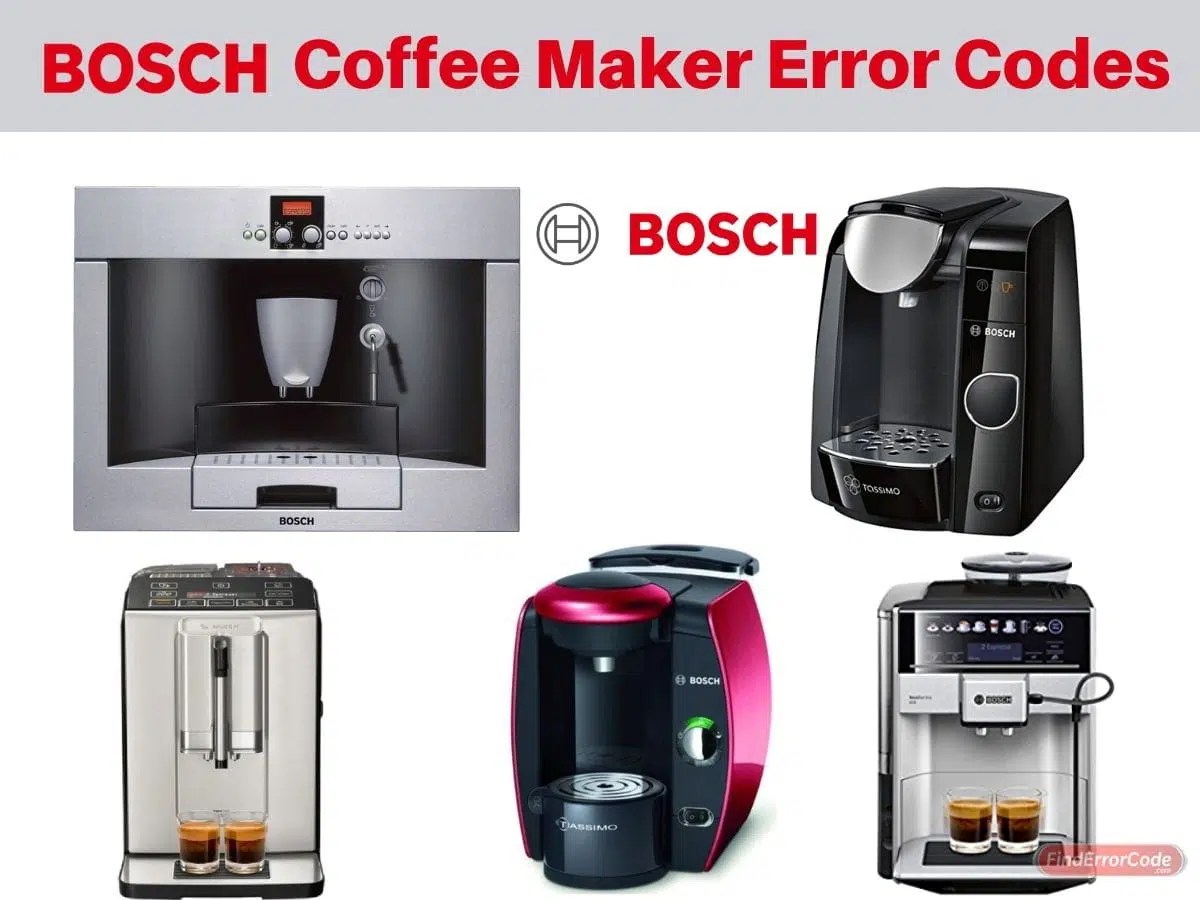 Bosch Coffee Maker Error Codes Problems And How To Fix Them