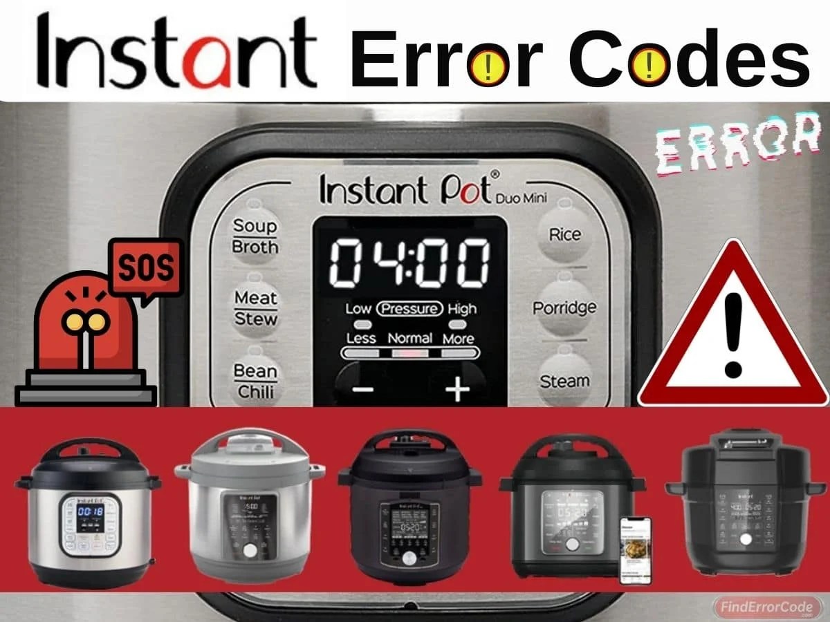 Instant Pot Error Codes﻿ Problems And How To Fix Them