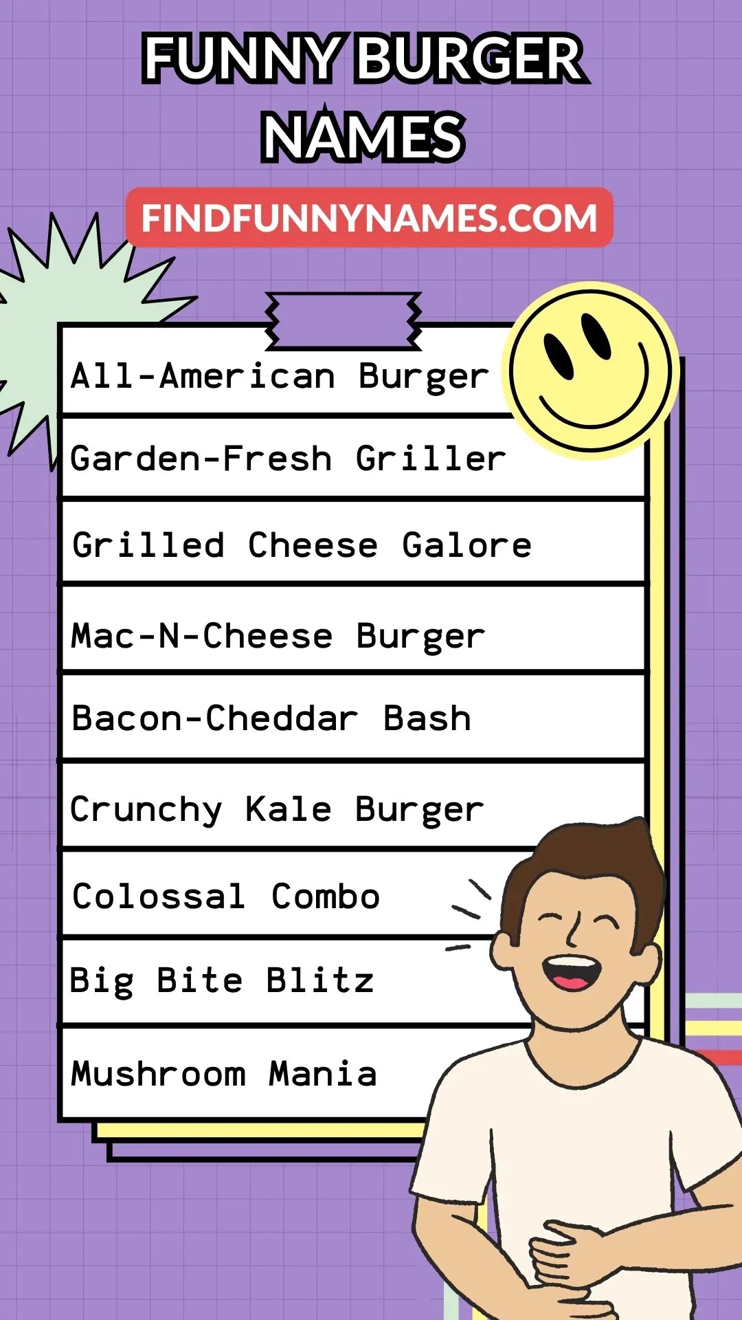 200+ Funny Burger Names (Serve Smiles with Every Bite)