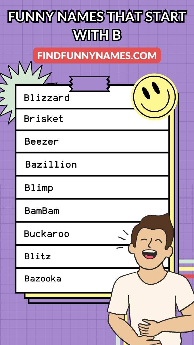 200+ Funny Names That Start With B Unique Monikers!