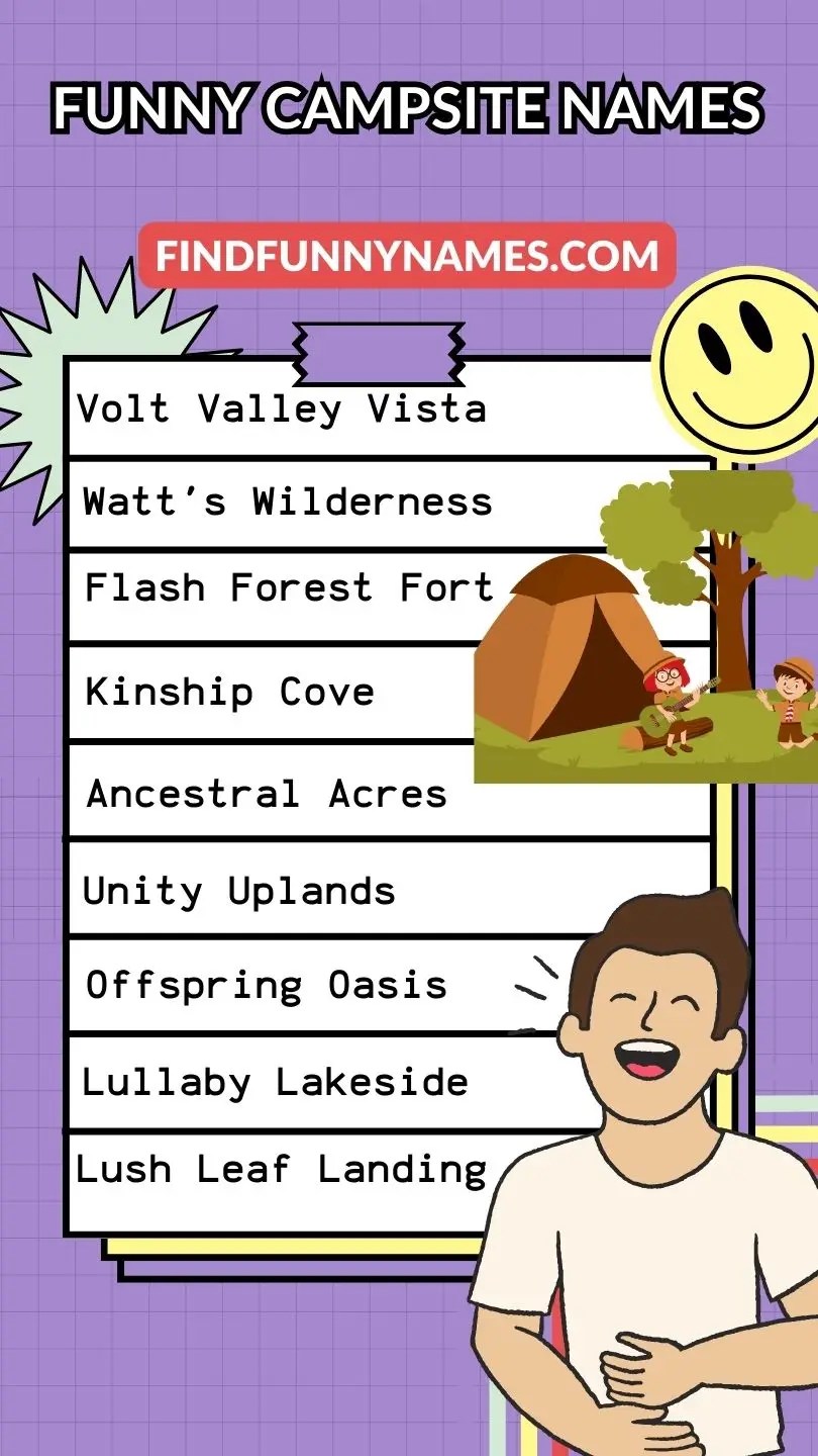 250+ Funny Campsite Names Create Memorable Moments