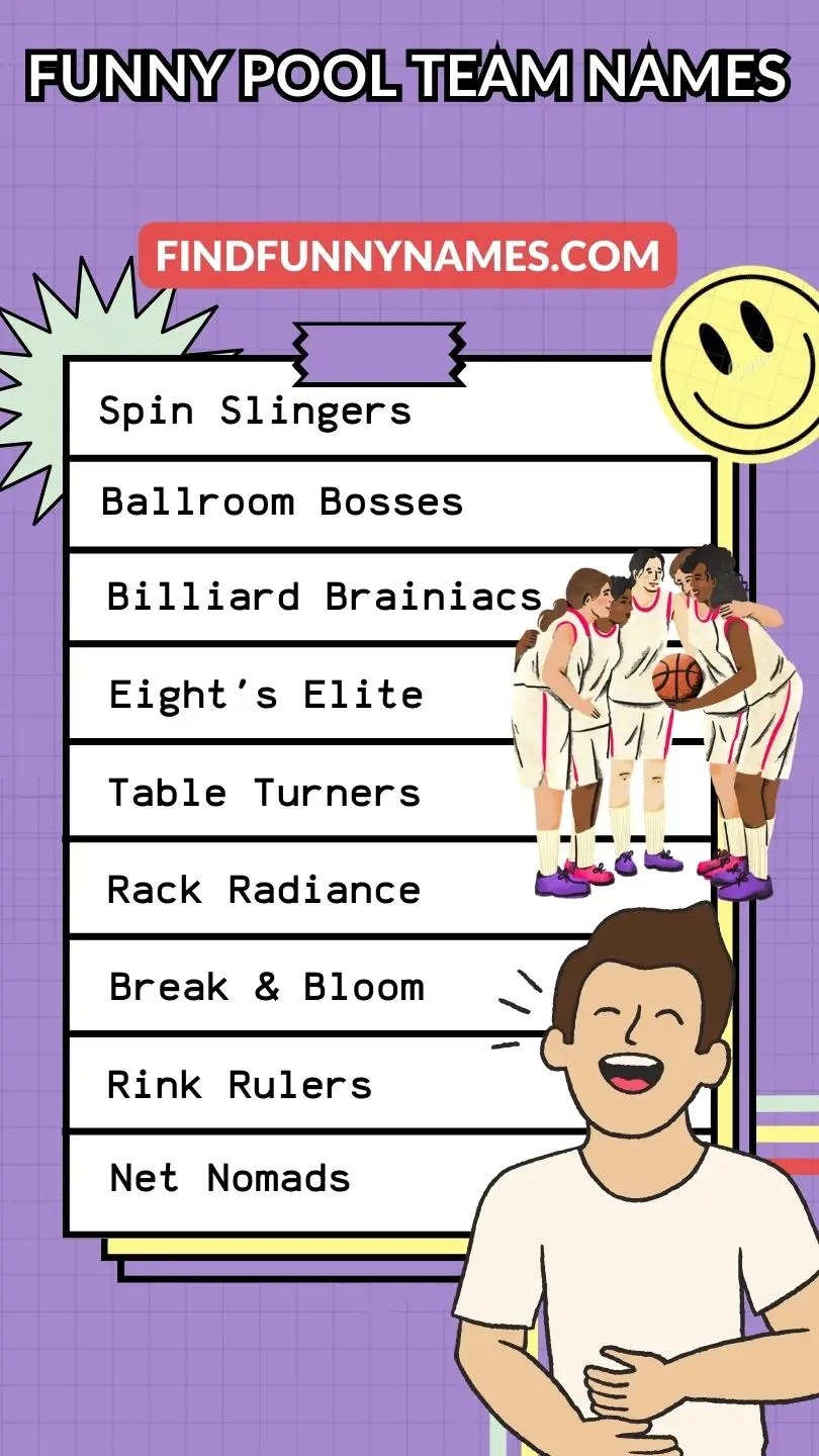 200+ Funny Pool Team Names Make Every Game Memorable!