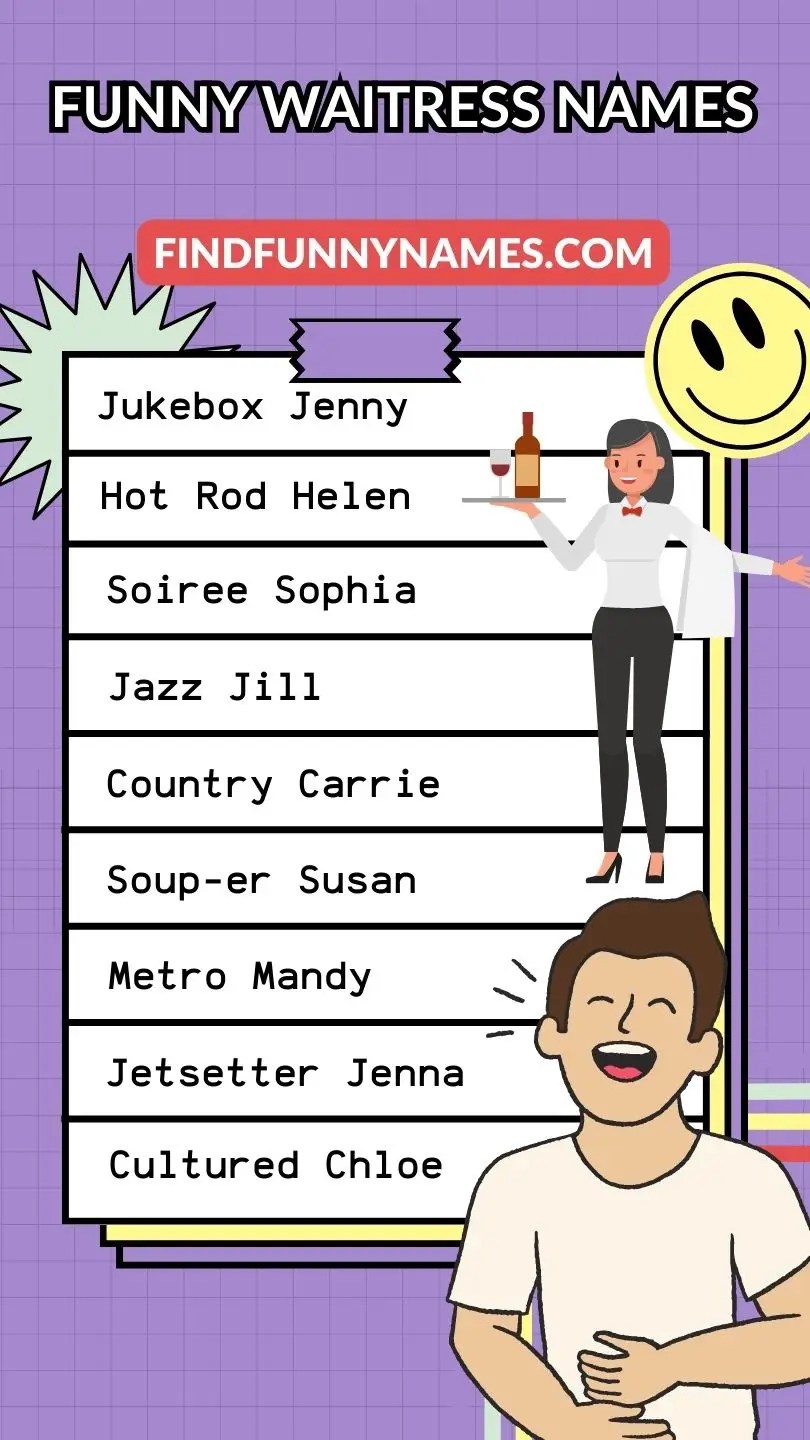 250+ Funny Waitress Names Spice Up Your Dining Experience