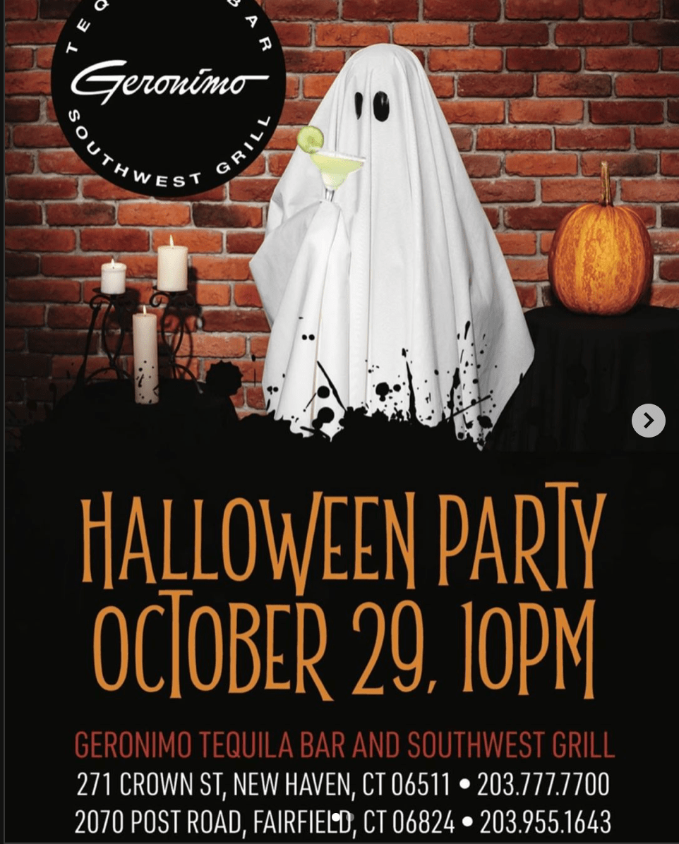 New Haven & Fairfield Celebrate Halloween at Geronimo Tequila Bar