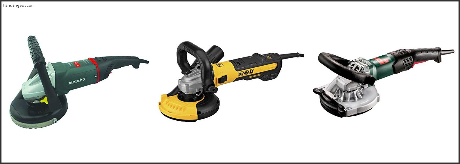 Top 10 Best Concrete Grinder Reviews With Products List Findinges