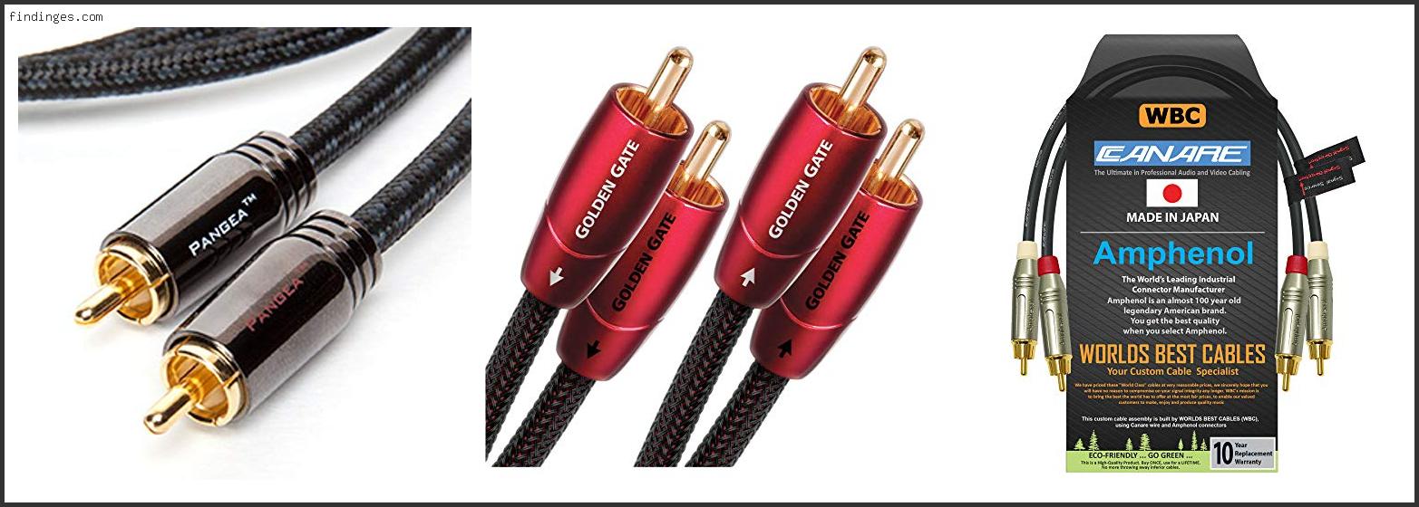 Top 10 Best Rca Cables Audiophile Based On User Rating Findinges