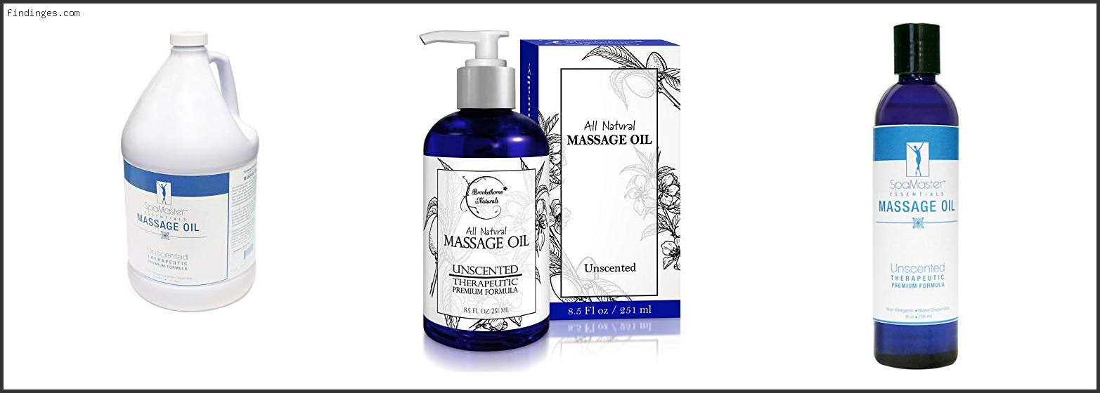 Top 10 Best Unscented Massage Oil Reviews With Scores Findinges