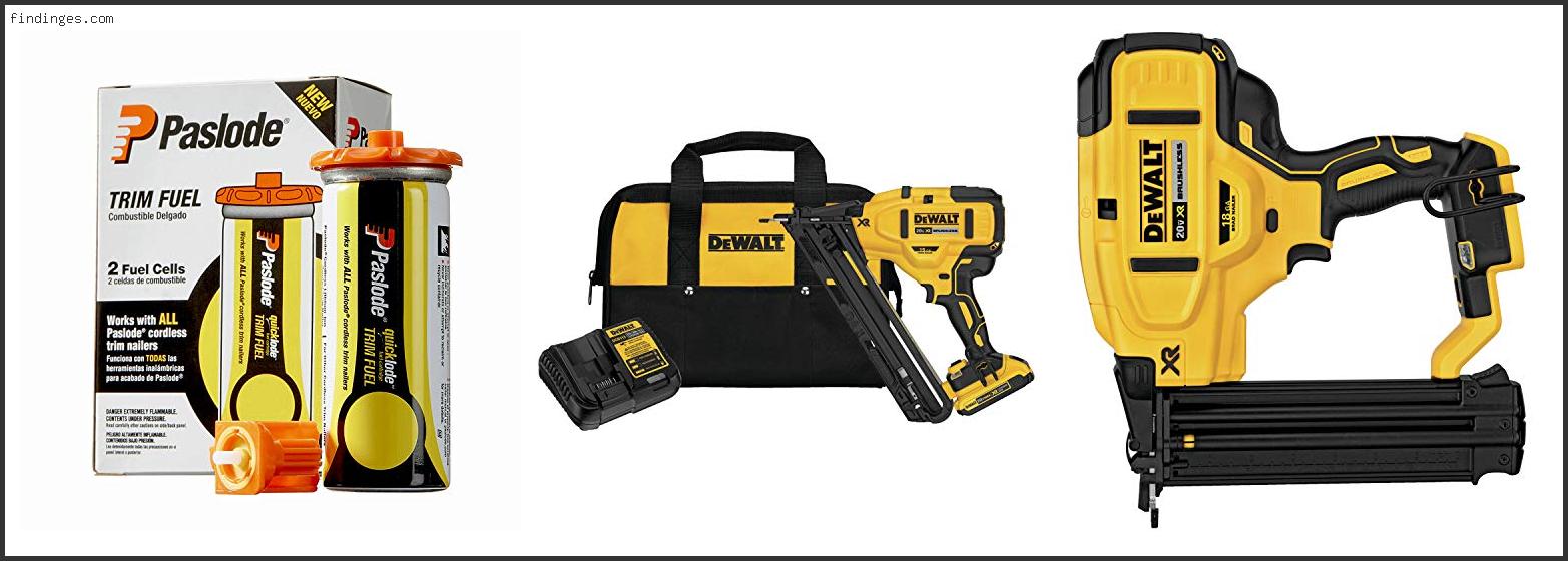 Top 10 Best Cordless Nailer For Trim To Buy Online Findinges