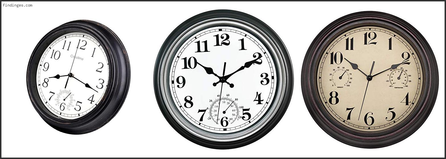 Top 10 Best Outdoor Clock Reviews For You Findinges