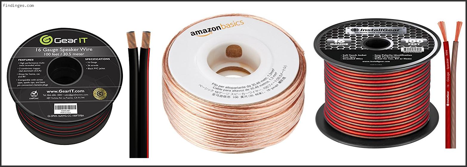 Top 10 Best 16 Gauge Speaker Wire Reviews With Scores Findinges
