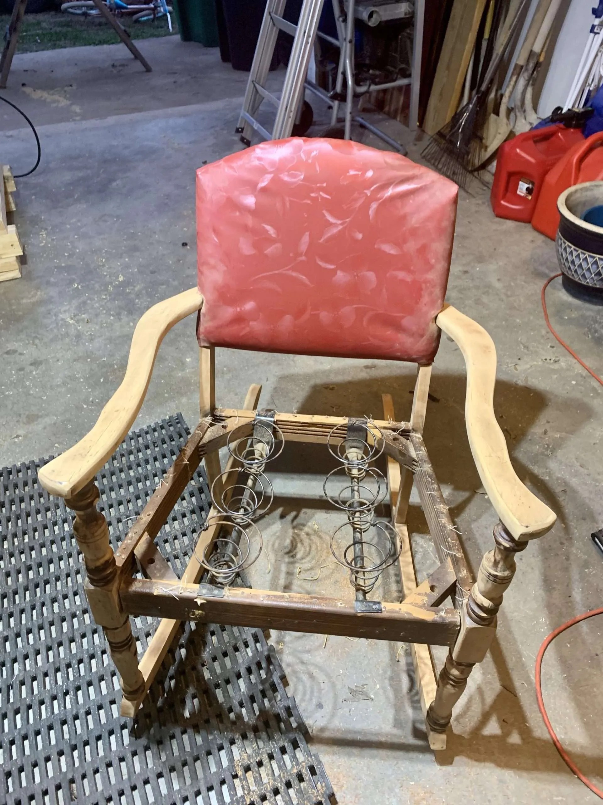 How to Refurbish An Old Rocking Chair & Family Heirloom finding mandee