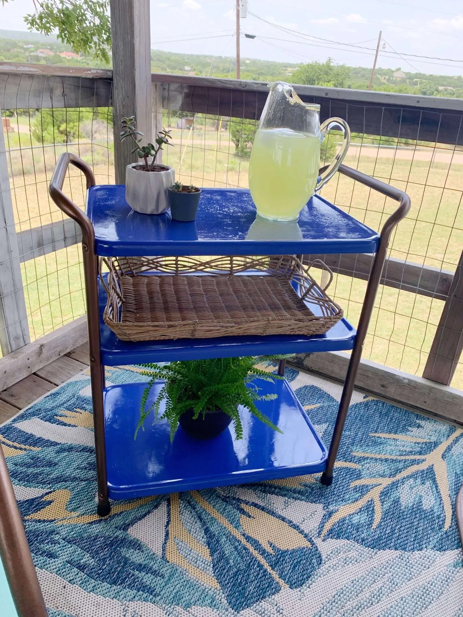 How to Refurbish a Vintage Metal Bar Cart finding mandee