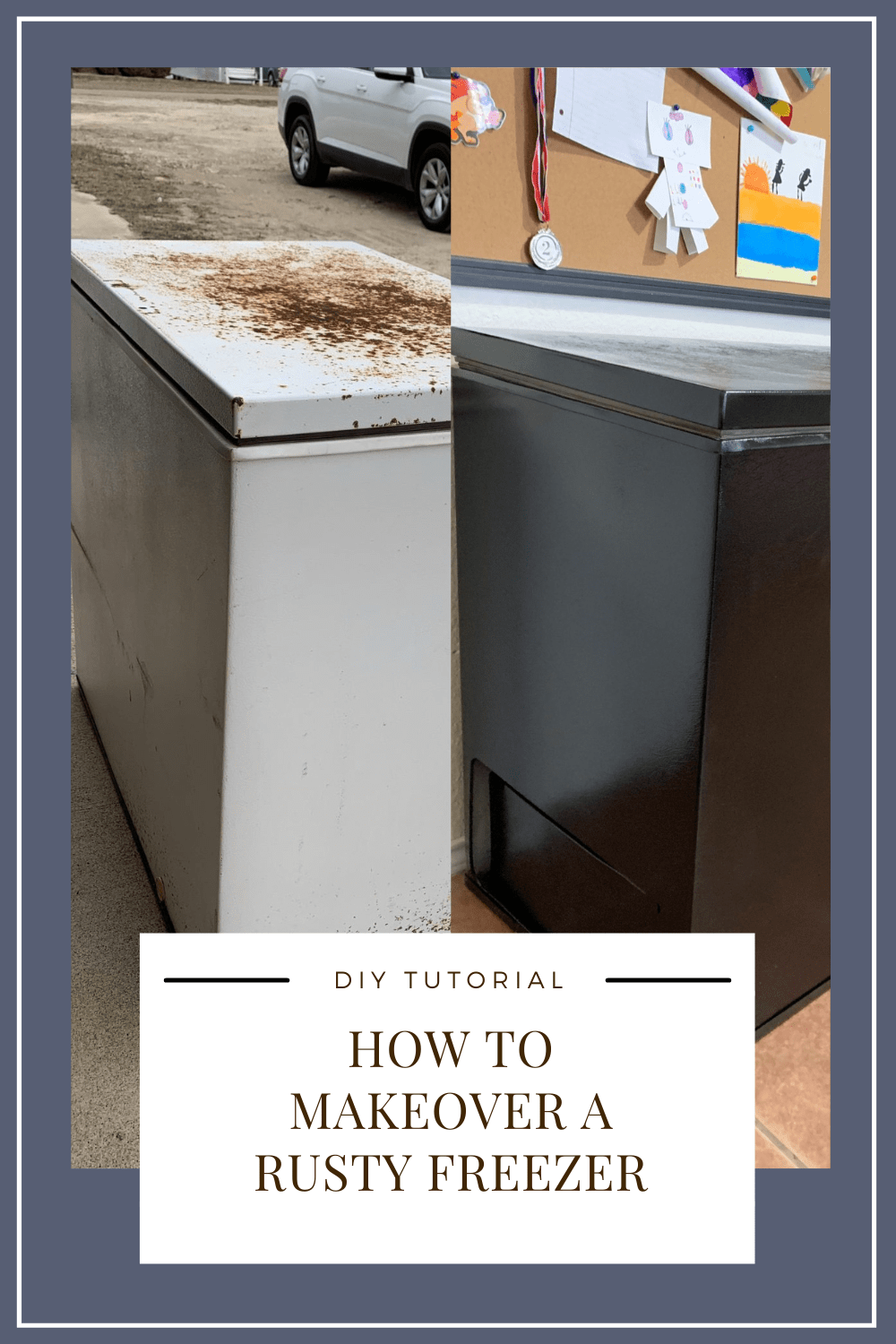 How to Paint Your Trusty but Rusty Deep Freezer finding mandee