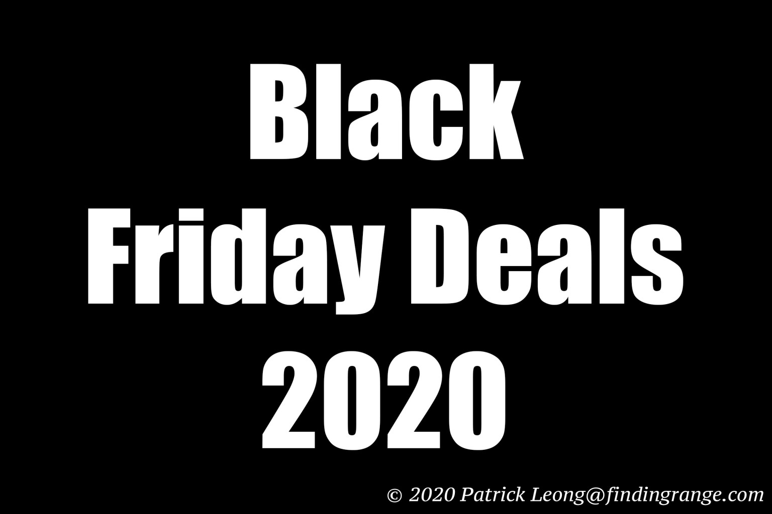 Black Friday Deals 2020 at B&H Photo